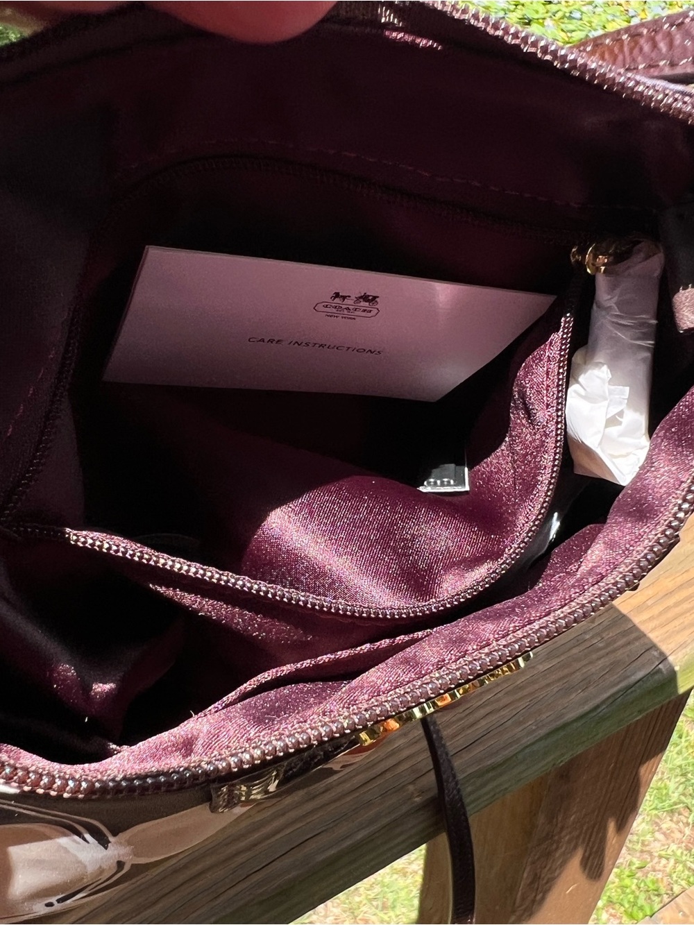Coach Swingpack Ashley Scarf Signature Brown Leather Crossbody Shoulder Bag NEW - Picture 10 of 12